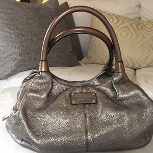 Kate Spade Silver metallic purse.